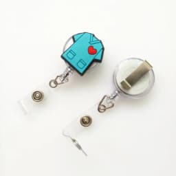 Doctor Nurse Cute Cartoon Retractable Badge Reel ID Lanyard Name Tag Card Badge Holder Reels Keychain Card Holder Accessories
