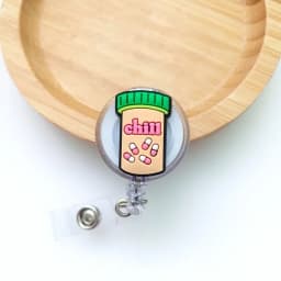 Doctor Nurse Cute Cartoon Retractable Badge Reel ID Lanyard Name Tag Card Badge Holder Reels Keychain Card Holder Accessories