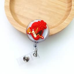 Doctor Nurse Cute Cartoon Retractable Badge Reel ID Lanyard Name Tag Card Badge Holder Reels Keychain Card Holder Accessories
