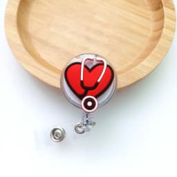 Doctor Nurse Cute Cartoon Retractable Badge Reel ID Lanyard Name Tag Card Badge Holder Reels Keychain Card Holder Accessories