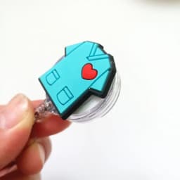 Doctor Nurse Cute Cartoon Retractable Badge Reel ID Lanyard Name Tag Card Badge Holder Reels Keychain Card Holder Accessories