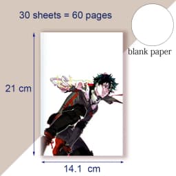 Anime My Hero Academia A5 Notebook Sketch Note Book Boku No Hero Academia Notepad For Writing Painting Journal COSPLAY # X56