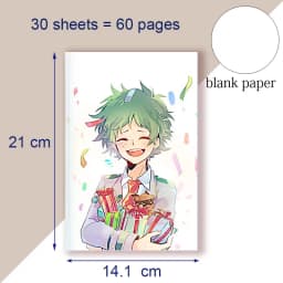 Anime My Hero Academia A5 Notebook Sketch Note Book Boku No Hero Academia Notepad For Writing Painting Journal COSPLAY # X56
