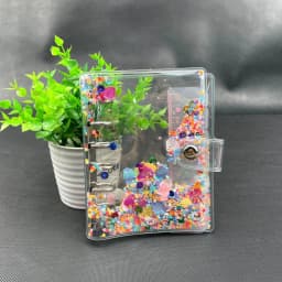 A7 Color transparent Colored Binder Only Cover Journal Sketchbook Accessories Diary Office Supplies