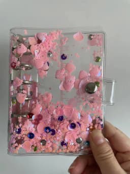 A7 Color transparent Colored Binder Only Cover Journal Sketchbook Accessories Diary Office Supplies
