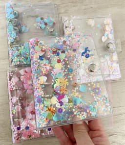 A7 Color transparent Colored Binder Only Cover Journal Sketchbook Accessories Diary Office Supplies