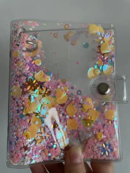 A7 Color transparent Colored Binder Only Cover Journal Sketchbook Accessories Diary Office Supplies