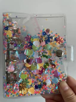 A7 Color transparent Colored Binder Only Cover Journal Sketchbook Accessories Diary Office Supplies