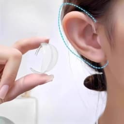 (3 Pairs)Invisible Elf Ear Clips - Painless Wearable Ear Support | Transparent Ear Fixing Clamps | Fantasy Costume Accessories