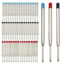 5/10/20Pcs Ballpoint Pen Refill For Parker Pens Medium Point L:3.9 In Black Ink Rods Refill Writing Office Stationery Supplies