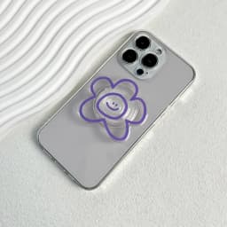 Original design expression flower mobile phone holder Popular Socket grip Foldable lazy stand Simple style