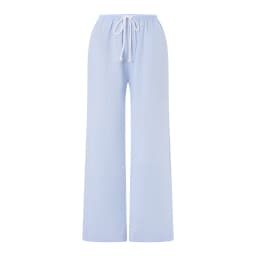 Women Casual Loose Pants Elastic Waist Stylish Straight Pants Spring Summer Drawstring Lace-up Wide-leg Trousers 2024