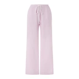 Women Casual Loose Pants Elastic Waist Stylish Straight Pants Spring Summer Drawstring Lace-up Wide-leg Trousers 2024