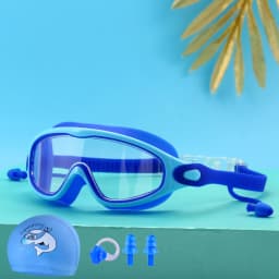 Children's Swimming Goggles High-Definition Waterproof Anti-Fog Large-Frame Diving Goggles for Boys and Girls