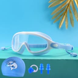 Children's Swimming Goggles High-Definition Waterproof Anti-Fog Large-Frame Diving Goggles for Boys and Girls