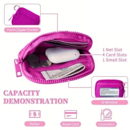 Coin Bag Storagebag Lipstick Headphone Bag Portable Retro Versatile Storage Bags Gift Card Minimalist Zero Wallet Rfid Wallet