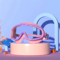 Professional Anti Fog Swimming Goggles with Earplugs Wide View Big Frame Diving Eyewear for Swimming Pool Durable Dive Glasses