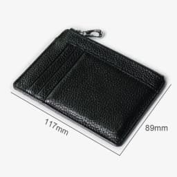 Small Men's Wallet Genuine Leather Credit Card Holder With Zipper Coin Pocket Mini Purse For Women Driver's License ID Slot