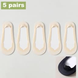 Women Socks Girl Lady Spring Summer Thin Ice Silk Non-slip Do Not Fall Off Sweat-absorbing Traceless Breathable Invisible Socks