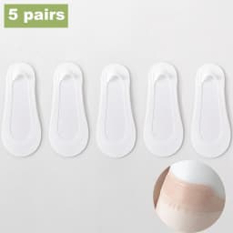 Women Socks Girl Lady Spring Summer Thin Ice Silk Non-slip Do Not Fall Off Sweat-absorbing Traceless Breathable Invisible Socks