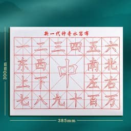 No Ink Magic Water Writing Cloth Brush Gridded Fabric Mat Chinese Calligraphy Practice Practicing Intersected Figure Set