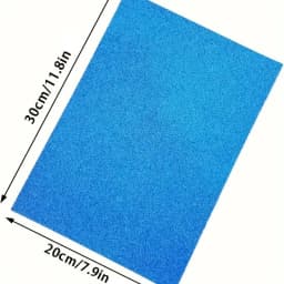 Pack of 10 A4 Glitter Foam Sheets Glitter Self-Adhesive, Backing Paper, Handmade Art Decoration
