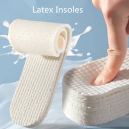Latex Insoles for Shoes Soft Shoe Pads for Plantar Fasciitis Memory Foam Templates Pad Woman Man Step in The Shit Insole Instert
