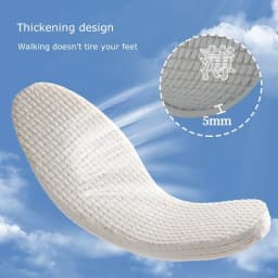 Latex Insoles for Shoes Soft Shoe Pads for Plantar Fasciitis Memory Foam Templates Pad Woman Man Step in The Shit Insole Instert