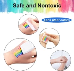 6 Color Water-color Pen Rainbow Face Color Stick Removable Portable Body Versatile Color Stick DIY Face Painting