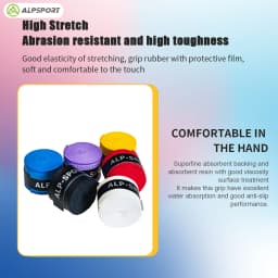 Non-slip sweatband grip Tennis Badminton Squash Platform tennis Table tennis Baseball bats Golf clubs Hockey sticks Fishing rods