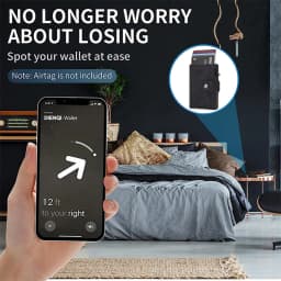 Rfid Credit Card Holder Men Wallets Luxury Thin Slim Cardholder Wallets for Airtag Air Tag Tracker Minimalist Fathers Day Choice
