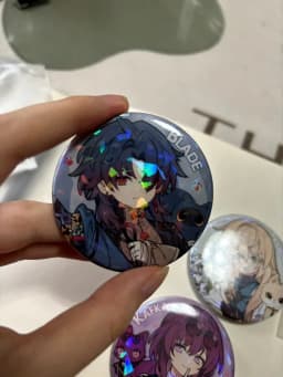 Children's Day Honkai:Star Rail Blade Kafka Children Cats Pattern Pin Badge Backpack Icon Button Laser Brooch Accessories Gifts
