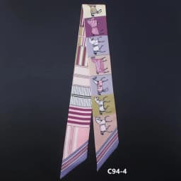 2024 New Spring Fashion War Horse Women's Twill Simulation Silk Binding Bag Handle Silk Ribbon Hair Ribbon Sibbon Small Scarf