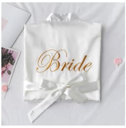 Bride To Be Team Bride Satin-Silk Robe Wedding Bridesmaid Robes Women Bridal Shower Bachelorette Party Gift Wedding Decor