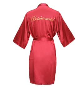 Bride To Be Team Bride Satin-Silk Robe Wedding Bridesmaid Robes Women Bridal Shower Bachelorette Party Gift Wedding Decor