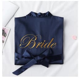 Bride To Be Team Bride Satin-Silk Robe Wedding Bridesmaid Robes Women Bridal Shower Bachelorette Party Gift Wedding Decor