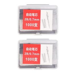 2000-1000Pcs 2B Pencil Lead Refills 0.5/0.7mm Mechanical Pencil Replace Lead Pencil Refill Students Erasable Writing Stationery