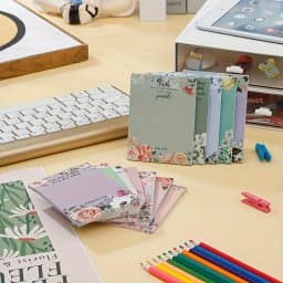 Inspirational Bible Text Self-Adhesive Notes, 30 Pieces, Retro Flower Christian Notes, Faith Inspirational Notepad, Perfect Gift for Christian (Random Color)