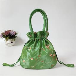 Embroidery Ethnic Style Sanitary Napkin Bag Jewerly Packing Bag Hanfu Drawstrings Bags Small Storage Bags Women Flower Handbags
