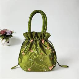 Embroidery Ethnic Style Sanitary Napkin Bag Jewerly Packing Bag Hanfu Drawstrings Bags Small Storage Bags Women Flower Handbags