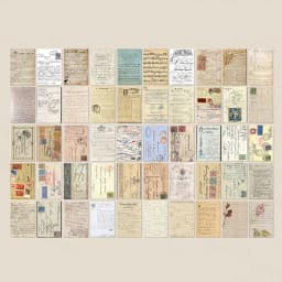 100pcs/book Dual-material Material Book Retro Memoir Series Mini 50 Pieces Non-repeatable Tear-off Handbook Decorative Paper