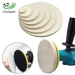 Polishing Pad Wool Felt 75mm 100mm 125mm 150mm 180mm Wheel for M10 M14 Glass Stainless Steel Polish Repair Tool Scratches