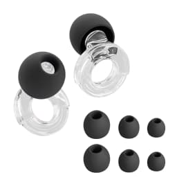 Quiet Ear Plugs for Noise Reduction – Super Soft, Reusable Hearing Protection for Sleep,Swim, Work 8 Ear Tips in XS/S/M/L