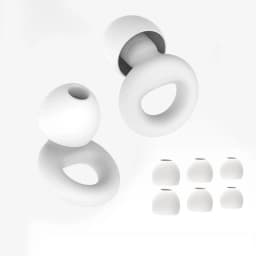 Quiet Ear Plugs for Noise Reduction – Super Soft, Reusable Hearing Protection for Sleep,Swim, Work 8 Ear Tips in XS/S/M/L