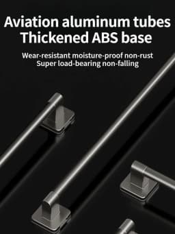No Need To Drill Walls For Installation Bathroom Towel Bar/Hook/Towel Rack/Kitchen Rag Rack Bathroom Accessories