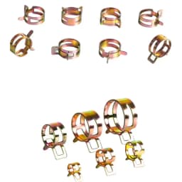 50 Pcs Fastener 5mm 6mm 7mm 8mm 9mm Spring Clip Fuel Water Line Hose Pipe Air Tube Clamps Fuel Water Tube Clamps Fastener