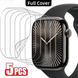 5PCS Protective Film for Apple Watch Screen Protector 49mm Accessories 40mm 44mm 45mm 41mm Series 12 10 46mm 42mm SE Ultra 2 3 4