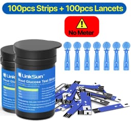 LinkSun G-425-1 Blood Glucose Meter Kit 50/100pcs Test Strips Lancets for Diabetes Monitor Digital Glucometer Blood Sugar Meter