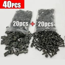 Car Fastener Clip U-Type Metal Screw Clip Tools for Motorcycle Engine Undertray Splash Shield Guard Bumper Screw Car Accessories