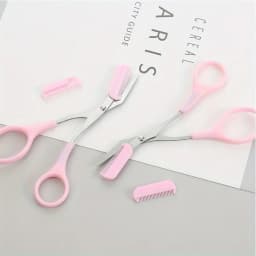 Stainless Steel Eyebrow Trimming Scissors With Comb, Safe Eyebrow Trimming Makeup Tool, Precise Creation Of Perfect Eyebrow Shap